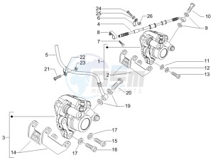 Runner 50 SP drawing Brakes hose  - Calipers