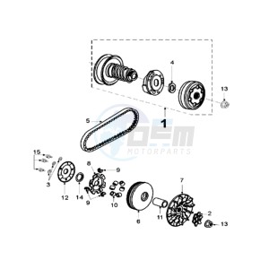 LUDIX 14 V CLASSIC drawing CLUTCH