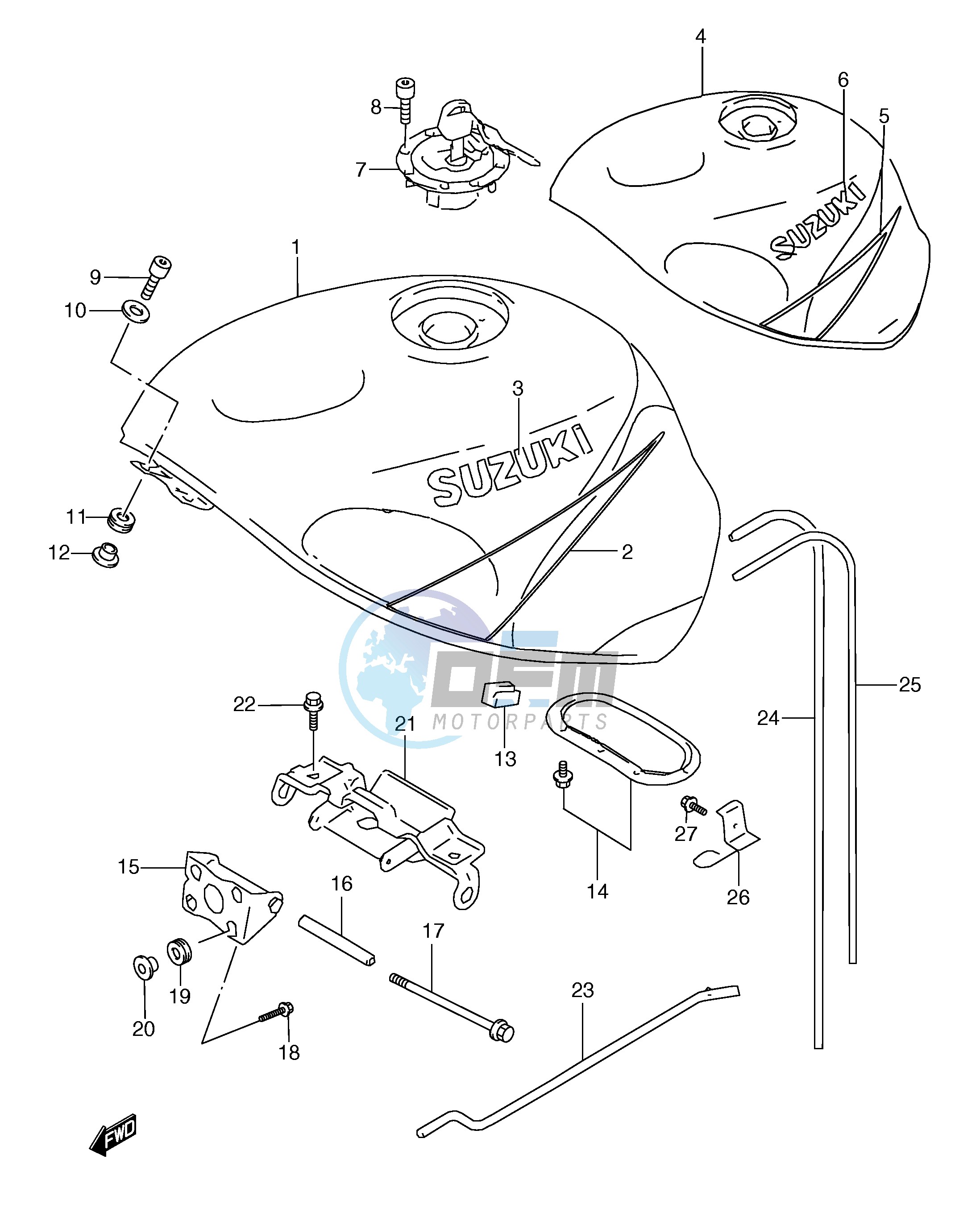 FUEL TANK (MODEL Y FOR L99,BP9,CE2)