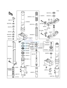 KX 500 E [KX500] (E4-E8) [KX500] drawing FRONT FORK -- KX500-E4_E5- -