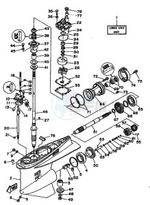 250AETO drawing PROPELLER-HOUSING-AND-TRANSMISSION-1