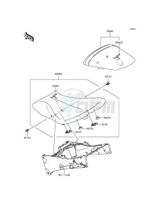 NINJA_ZX-6R ZX636EEF FR GB XX (EU ME A(FRICA) drawing Seat