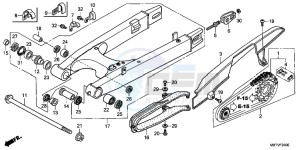 XL1000VB drawing SWINGARM