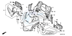 ST1300A9 CH / ABS MME - (CH / ABS MME) drawing UPPER COWL