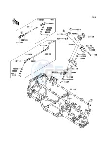 KVF750_4X4 KVF750DBF EU GB drawing Frame