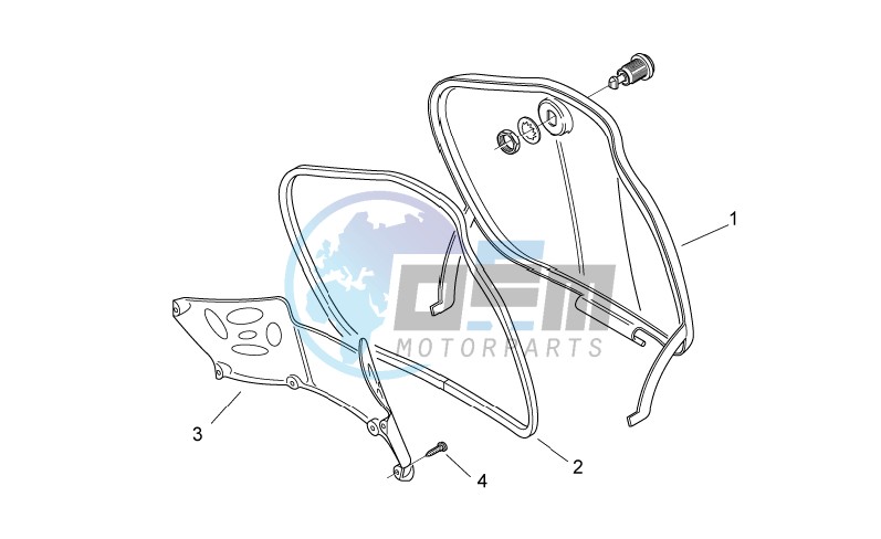 Central body I - Glove comp.door