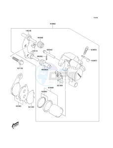 KLX 125 B (B6F) B6F drawing FRONT BRAKE