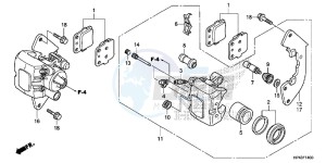 TRX420FED TRX420 Europe Direct - (ED) drawing FRONT BRAKE CALIPER