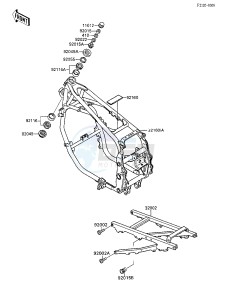 ZX 600 [NINJA 600R] (C3-C7) [NINJA 600R] drawing FRAME