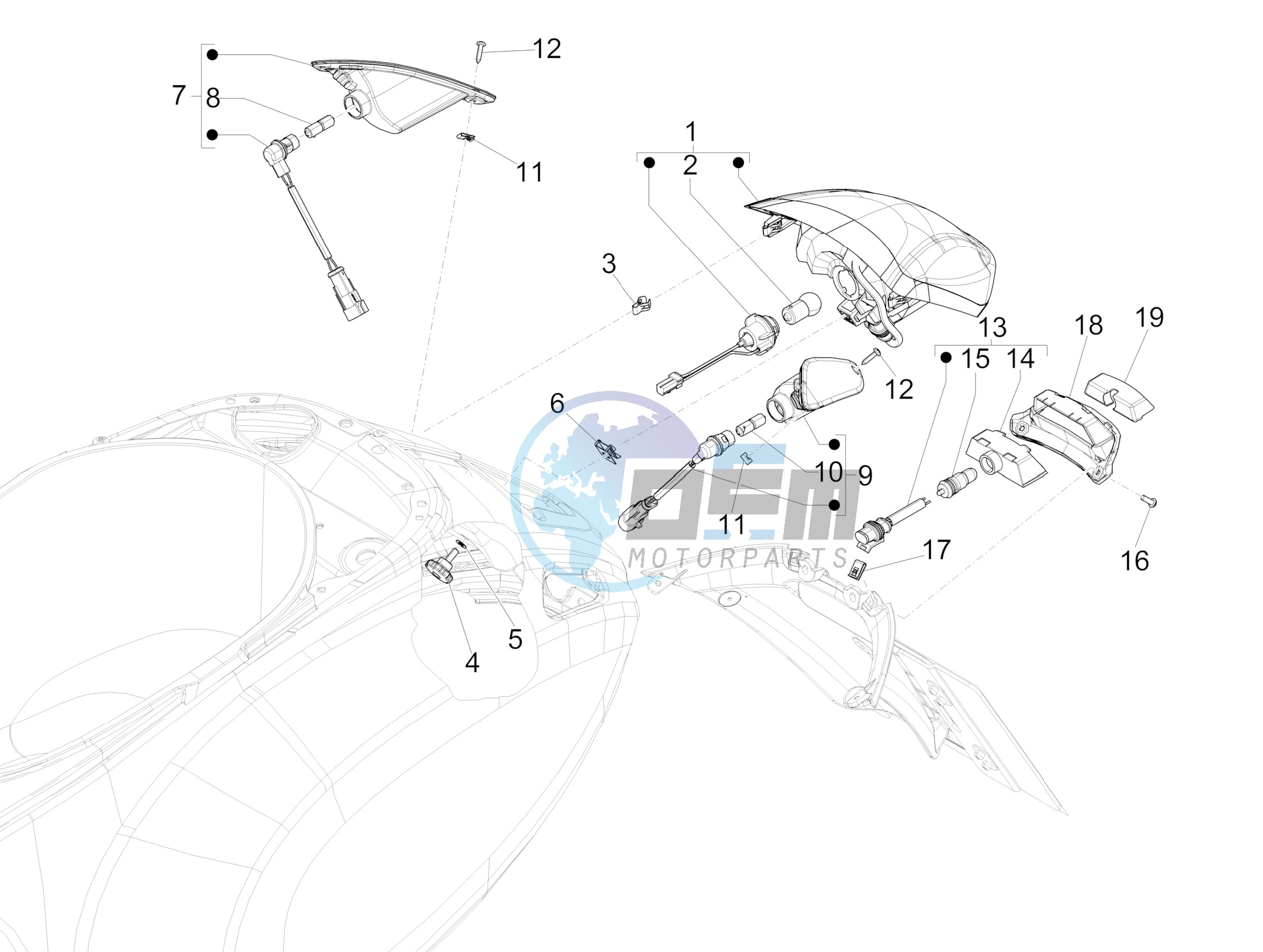 Rear headlamps - Turn signal lamps