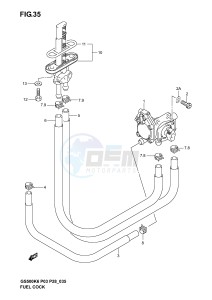 GS500 (P3) drawing FUEL COCK