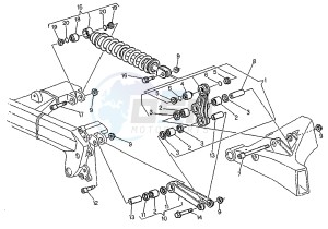 MITO EV 6 MARCE 125 drawing REAR SHOCK ABSORBER