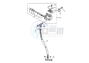 XC CYGNUS R 125 drawing FRONT BRAKE PUMP