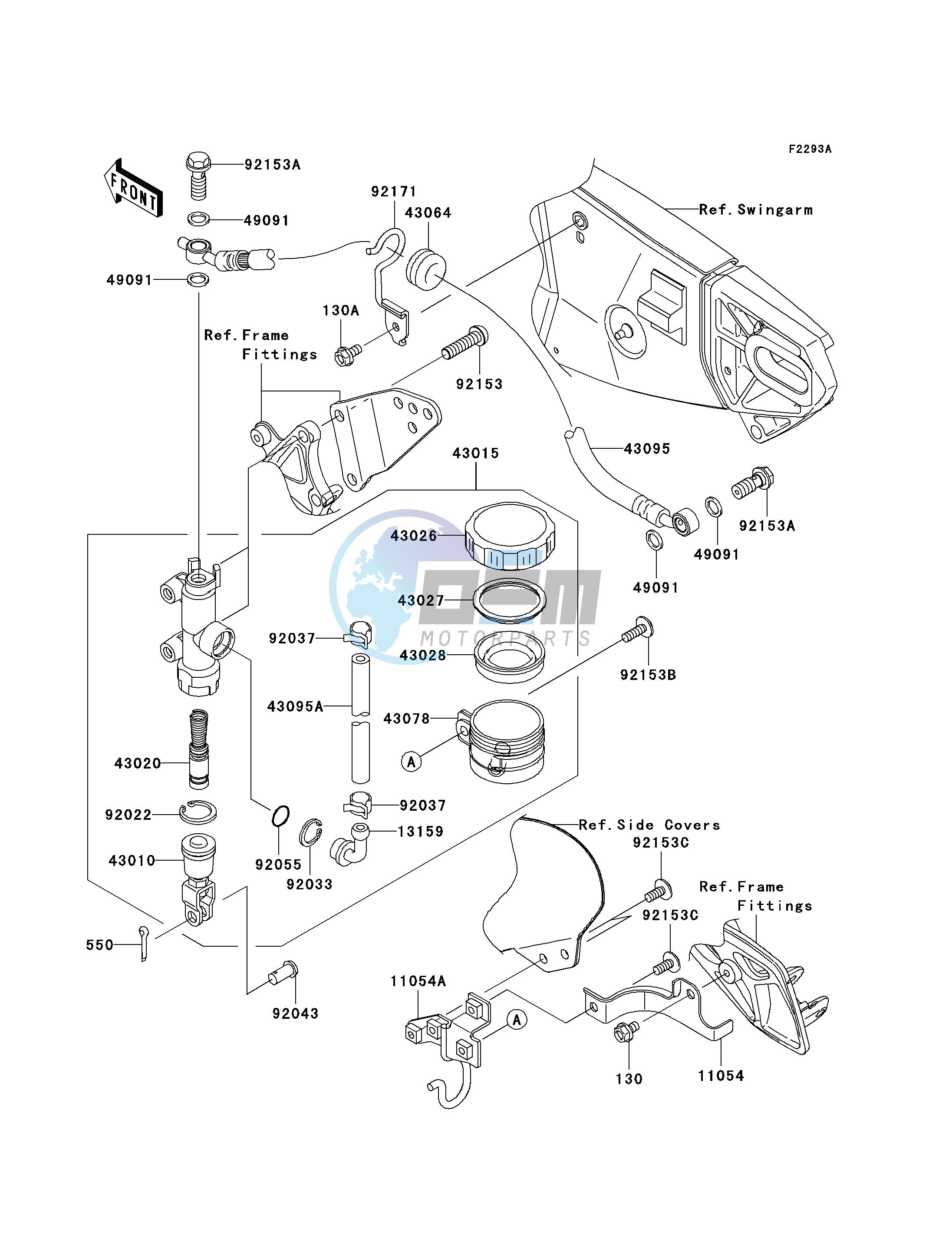 REAR MASTER CYLINDER-- D7F_D7FA- -