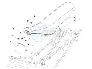 SX 50 FACTORY E4 (EMEA) drawing Saddle