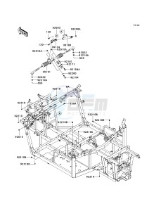 KRF 750 K [TERYX 750 FI 4X4 LE] (K9F) K9F drawing FRAME