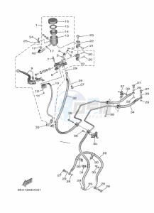 XSR900 MTM890-U (BMS1) drawing FRONT MASTER CYLINDER