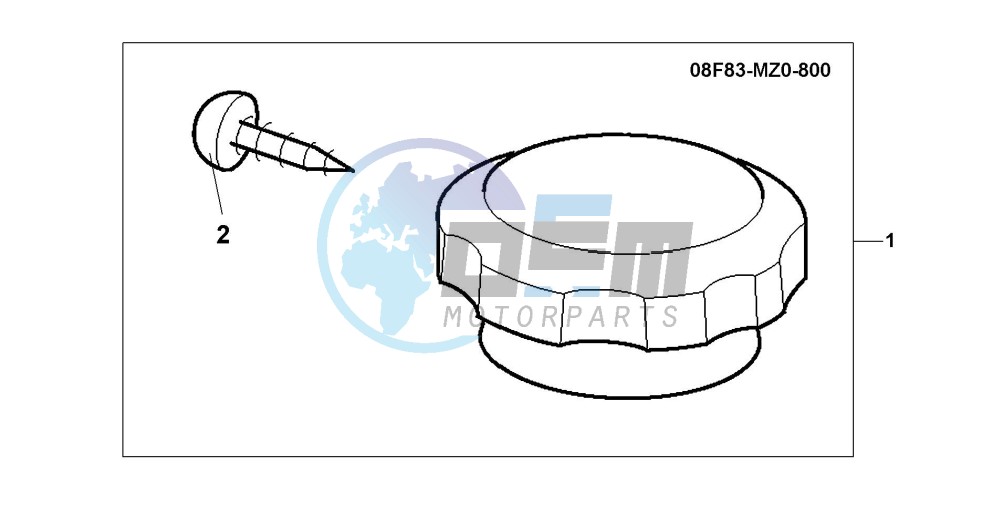 CHRM RADIATOR CAP