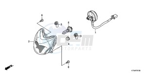 SH300AC drawing HEADLIGHT