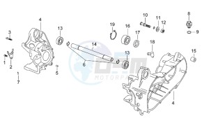 SR 50 H2O drawing Central crank - Case set