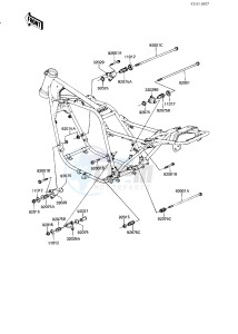 KZ 750 N [SPECTRE] (N1-N2) [SPECTRE] drawing FRAME FITTINGS