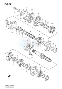 VL800C INTRUDER EU drawing TRANSMISSION