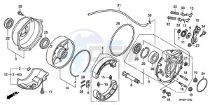 TRX420TM9 Australia - (U / 2WD) drawing REAR BRAKE PANEL