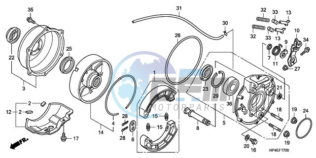 REAR BRAKE PANEL