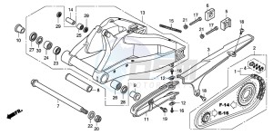 CBR1000RR drawing SWINGARM