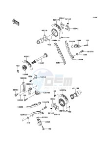 KVF650_4X4 KVF650FCF EU drawing Camshaft(s)/Tensioner