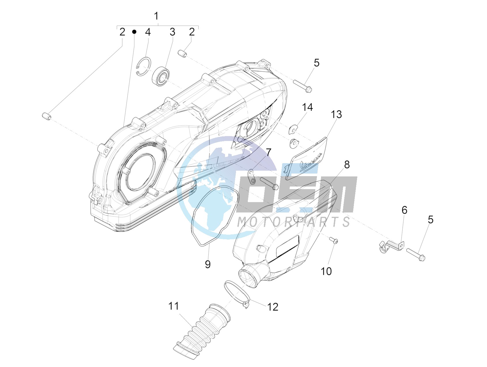 Crankcase cover - Crankcase cooling