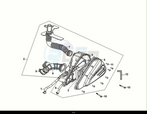 SYMPHONY CARGO 50 (AY05W9-EU) (E5) (M1) drawing AIR CLEANER