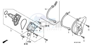 CBR1000RA9 BR / ABS MME drawing WATER PUMP