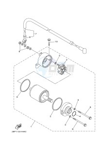 YFM700FWAD YFM7FGPB GRIZZLY 700 EPS (1HPD 1HPE) drawing STARTING MOTOR