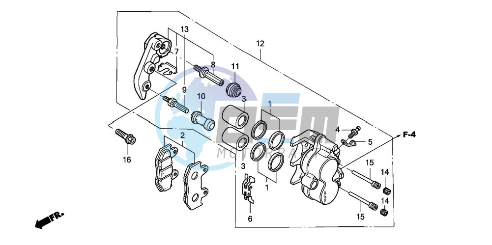 FRONT BRAKE CALIPER