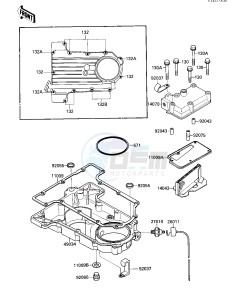 ZX 750 F [NINJA 750R] (F1-F3) [NINJA 750R] drawing BREATHER COVER_OIL PAN