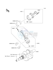 KVF 750 C [BRUTE FORCE 750 4X4I] (C6F-C7F) C7F drawing CRANKSHAFT