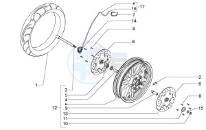 Beverly 500 (USA) USA drawing Front wheel