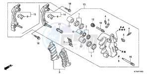 SH300AC drawing FRONT BRAKE CALIPER