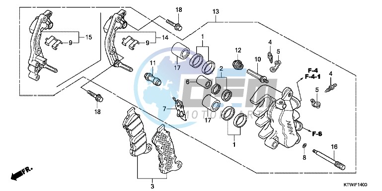 FRONT BRAKE CALIPER