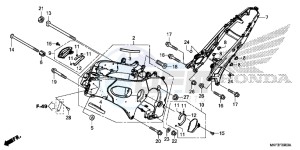 CBR1000S1H 2ED - (2ED) drawing FRAME BODY