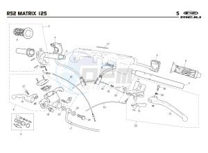 RS2 MATRIX 125 drawing CONTROLS -  STEER