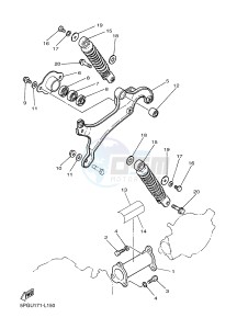 PW50 AUSTRIA drawing REAR ARM & SUSPENSION