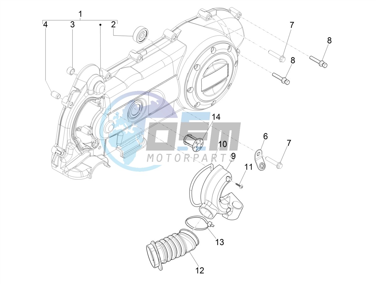 Crankcase cover - Crankcase cooling