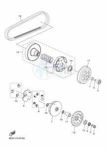 YFM90R (BD3J) drawing CLUTCH