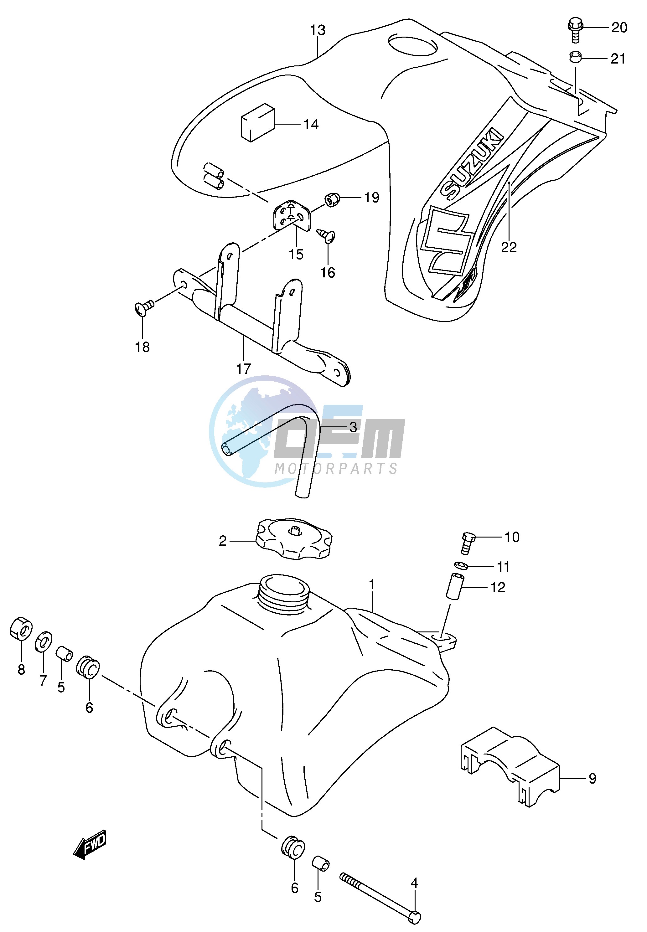 FUEL TANK (MODEL K4)