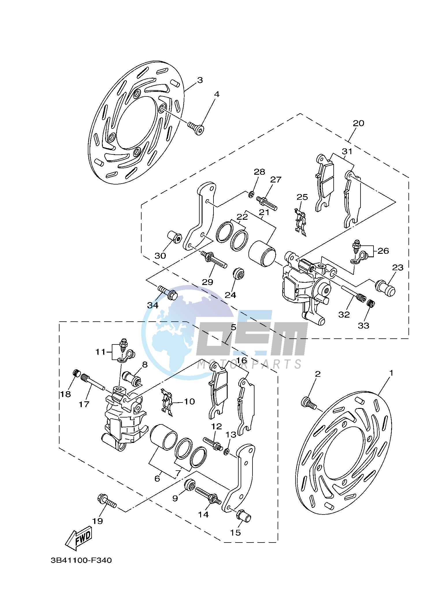 FRONT BRAKE CALIPER