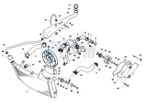 X-TRA RAPTOR 1000 drawing COOLING SYSTEM