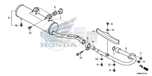 TRX250TME FOURTRAX RECON Europe Direct - (ED) drawing MUFFLER