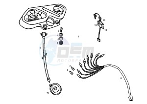 SENDA SM X-TREM - 50 cc drawing DASHBOARD UNIT